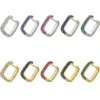 Wholesale Fashion Square Copper Plating Inlay Rhinestones 1 Piece