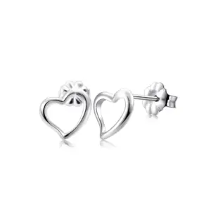 Silver / Hollow Heart