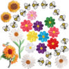 Wholesale Xiao Tian Bee Embroidery Cloth Sticker Cartoon Computer Embroidery Mark Sunflower Chapter Patch Small Flower Micro-stamp Amazon