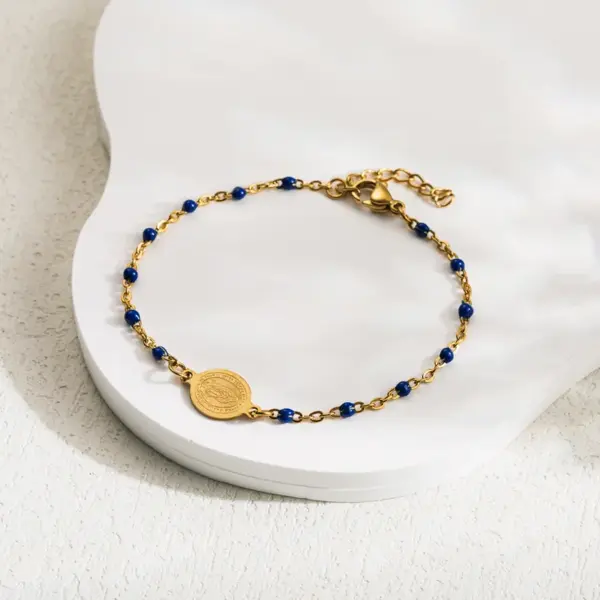 Ethnic Style Virgin Mary 304 Stainless Steel Stainless Steel Bracelets In Bulk