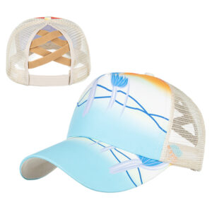 B808 blue white flower / Adjustable