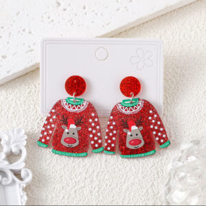 S3729-6 red sweater