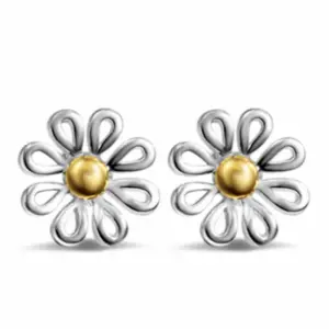 Wholesale 1 Pair Simple Style Chrysanthemum Plating Copper Ear Studs