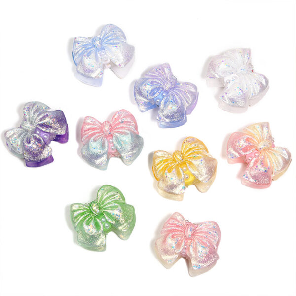 Wholesale Acrylic colorful bow beads