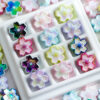 Wholesale Colorful Cherry Blossoms Acrylic Beads