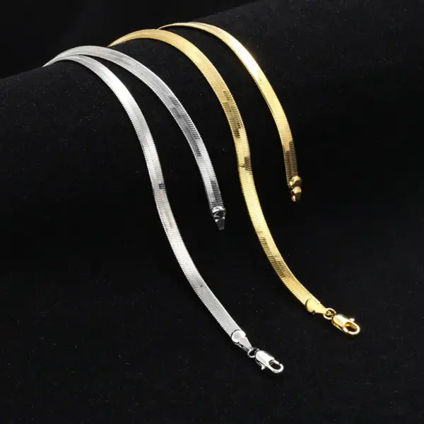 Wholesale Fashion Solid Color Stainless Steel Necklace Stainless Steel Necklaces