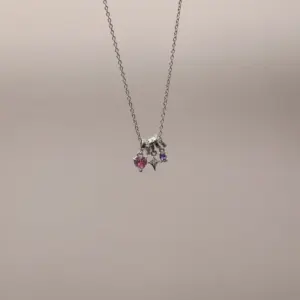 Silver Love Purple Zirconium
