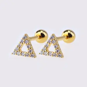 Golden Triangle Earrings Pieces