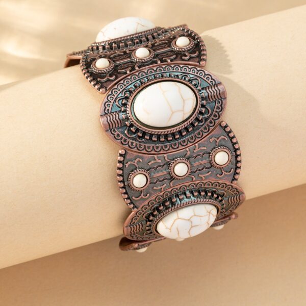 oly-3a3a176cb0a82ae313031a2fec6c0c9a Wholesale Europe and the United States cross-border new retro personality Bohemian national wind pine stone bracelet men's and women's bracelet jewelry