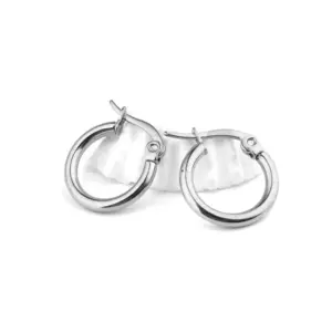 Wholesale Fashion Round Plating 201 Stainless Steel No Inlaid Earrings