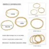 PVD Coated 14K Gold Real Gold Plated Ball 304 Stainless Steel Fashion Waterproof Non Tarnish 304 Stainless Steel Bracelets