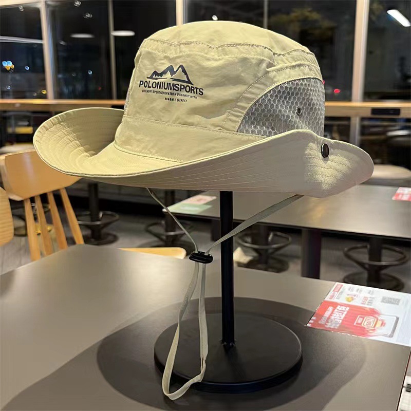 Wholesale Mountain Sun Hat for Men and Women Hiking and Camping Style Fisherman Hat Outdoor Fishing Anti-Uv Western Cowboy Hat