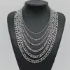 Wholesale Stainless Steel NK Three-room Necklace Titanium Steel Figaro Necklace Chain Clavicle Chain Cuban Chain