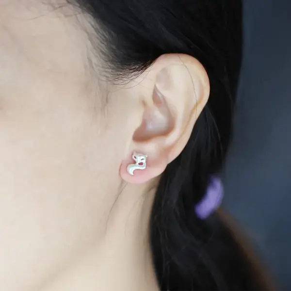Wholesale Mini Titanium Alloy Ear Bone Stud Lip Stud Ear Cartilage Stud Piercing Wing Heart Geometric Pattern Unisex Body Jewelry