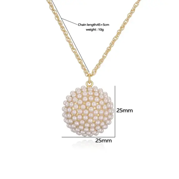 Wholesale Copper 18K Gold Plated Plating Inlay Pentagram Water Droplets Heart Shape Artificial Pearls Pendant Necklace