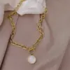 Wholesale PVD Coated 18K Gold Plated 304 Stainless Steel Waterproof Non Tarnish 304 Stainless Steel Necklace