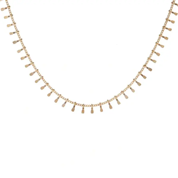Wholesale Simple Style Water Droplets Copper Choker In Bulk