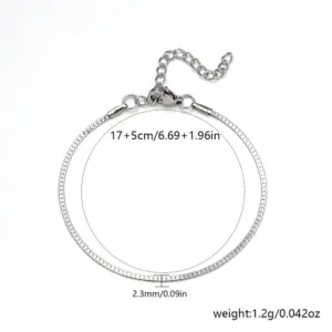 2mm Flat Golden Dragon / Steel Color
