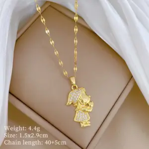 B428 Titanium Steel Chain Copper Pendant