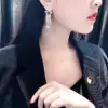 Wholesale Fashion Flower Butterfly Bow Knot Copper Inlay Artificial Pearls Zircon Drop Earrings 1 Pair