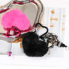 oly-3a791dd874a842befe43d1592d57b2f7 Wholesale Heart-shaped m-m keychain with colorful plush beads