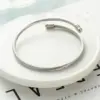 Wholesale Water Plating Solid Color Stainless Steel Titanium Steel Fashion Bangle