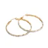 Simple Style Doll Plating Diamond Stainless Steel Rhinestones 18K Gold Plated Earrings