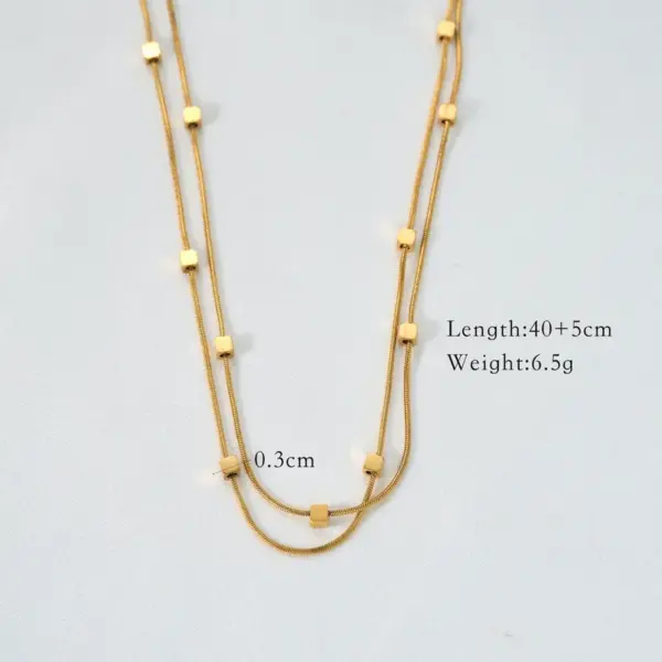 Wholesale 304 Stainless Steel Natural Stone Titanium Steel 14K Gold Plated Retro Ethnic Style Classic Style Plating Geometric Round Eye Rings Necklace