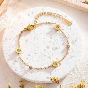 7711 Roman Double Diamond / Gold