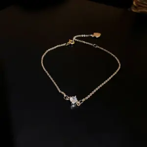 25# Bracelet--Golden Heart Tassel