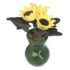 Wholesale 1:12 DOLLHOUSE DOLLHOUSE mini model handmade ob11 plant green porcelain bottle sunflower flower arrangement pot