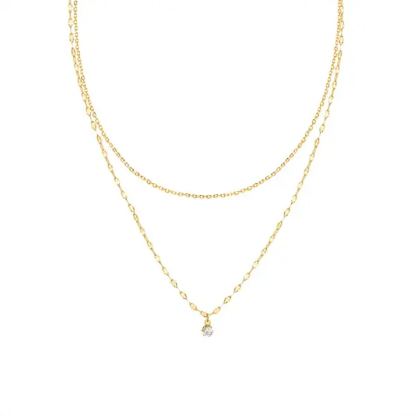 PVD Coated 18K Gold Plated 18K Gold 304 Stainless Steel Fashion 304 Stainless Steel Necklace