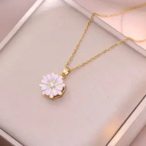 X3169 Flower Rotating Necklace