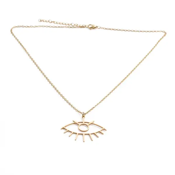 Wholesale Jewelry Fashion Devil'S Eye Stainless Steel Necklace