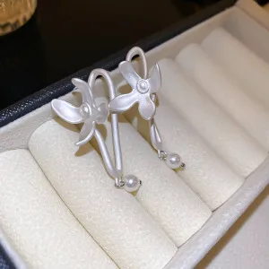 107# Silver Needle-Silver-Flower