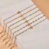 Wholesale Elegant Cute Handmade Tortoise Steel Twisted Rope Chain Lobster Trigger Clasp Closure Chain & Link Bracelets Wholesale