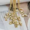 Hot Sale 18K Brass Inlaid Zirconium Balloon Bubble 26 English Letters Name Pendant Fashion Necklace