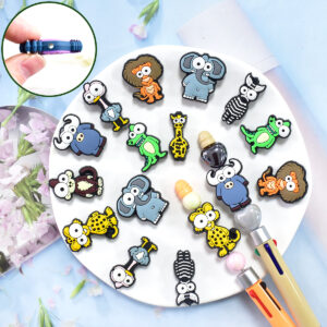 Wholesale Cartoon Animal Series PVC Soft Rubber 3D Beads