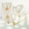 Wholesale Fashion Geometric Copper Necklace In Bulk