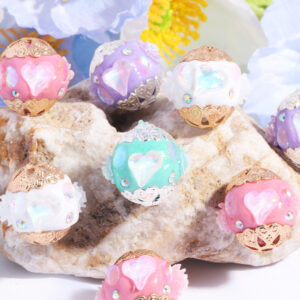 Wholesale Nepalese ethnic style love loose beads straight hole beads DIY