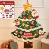 Wholesale Cross-Border New felt Christmas tree Christmas decorations Children DIY felt cloth Christmas tree Christmas children's ornaments
