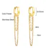 Wholesale 1 Pair Fashion Solid Color Stainless Steel Plating Earrings