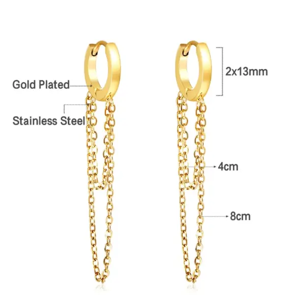 Wholesale 1 Pair Fashion Solid Color Stainless Steel Plating Earrings