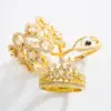Wholesale Fashion Copper Gold-plated Micro-set Zircon Geometric Ring Simple Trend Ring Accessories
