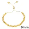 Wholesale Simple Style Solid Color Copper Plating 18k Gold Plated Bracelets