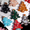 Wholesale Christmas Tree Colored Straight Hole DIY Beading