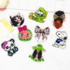 Wholesale Cross-Border New Loose Powder Cartoon Girl Bear Dog Bag Pendant Acrylic Cute DIY Patch Accessories