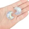 Wholesale Tiny glow-in-the-dark crescent moon beads with holes