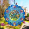 Wholesale new animal 3D rotating wind chime dynamic rotatable wind chime courtyard outdoor decoration
