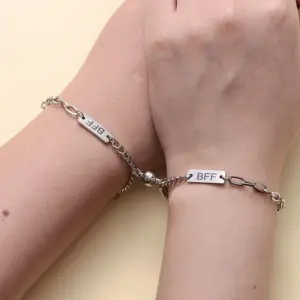 Wholesale 1 Pair Fashion Letter Stainless Steel Handmade Bracelets